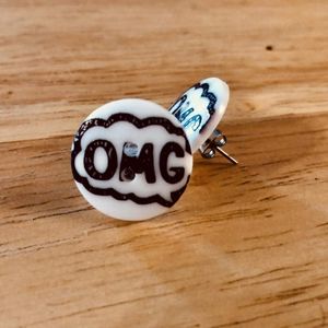 Handmade OMG Earrings